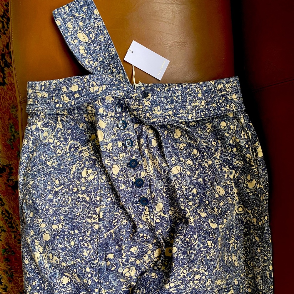 NWT Ulla Johnson Otto jeans in Indigo Marble.  Size 12.